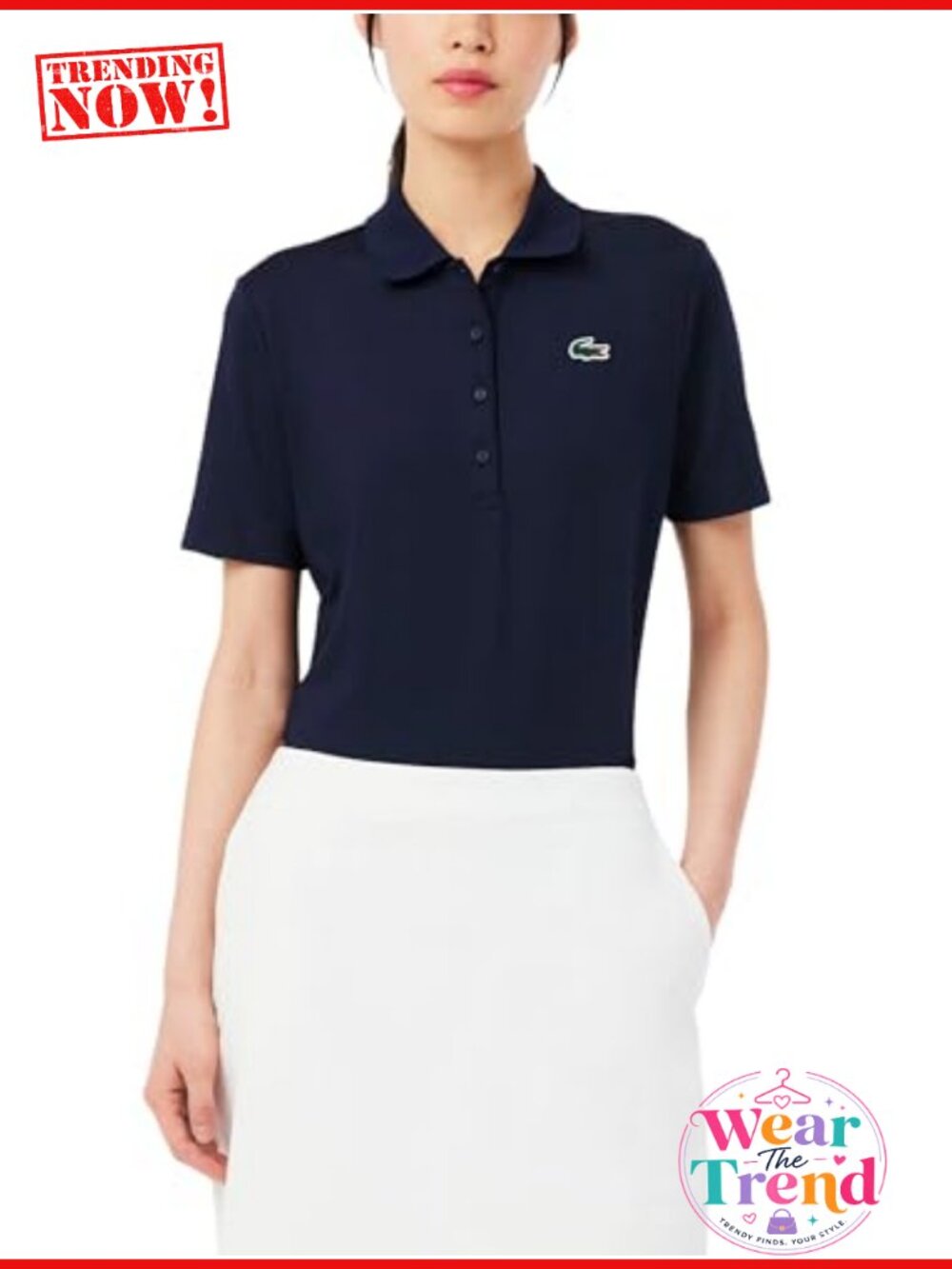Lacoste Slim Fit UV Protect Stretch Golf Polo Shirt Recycled Polyester